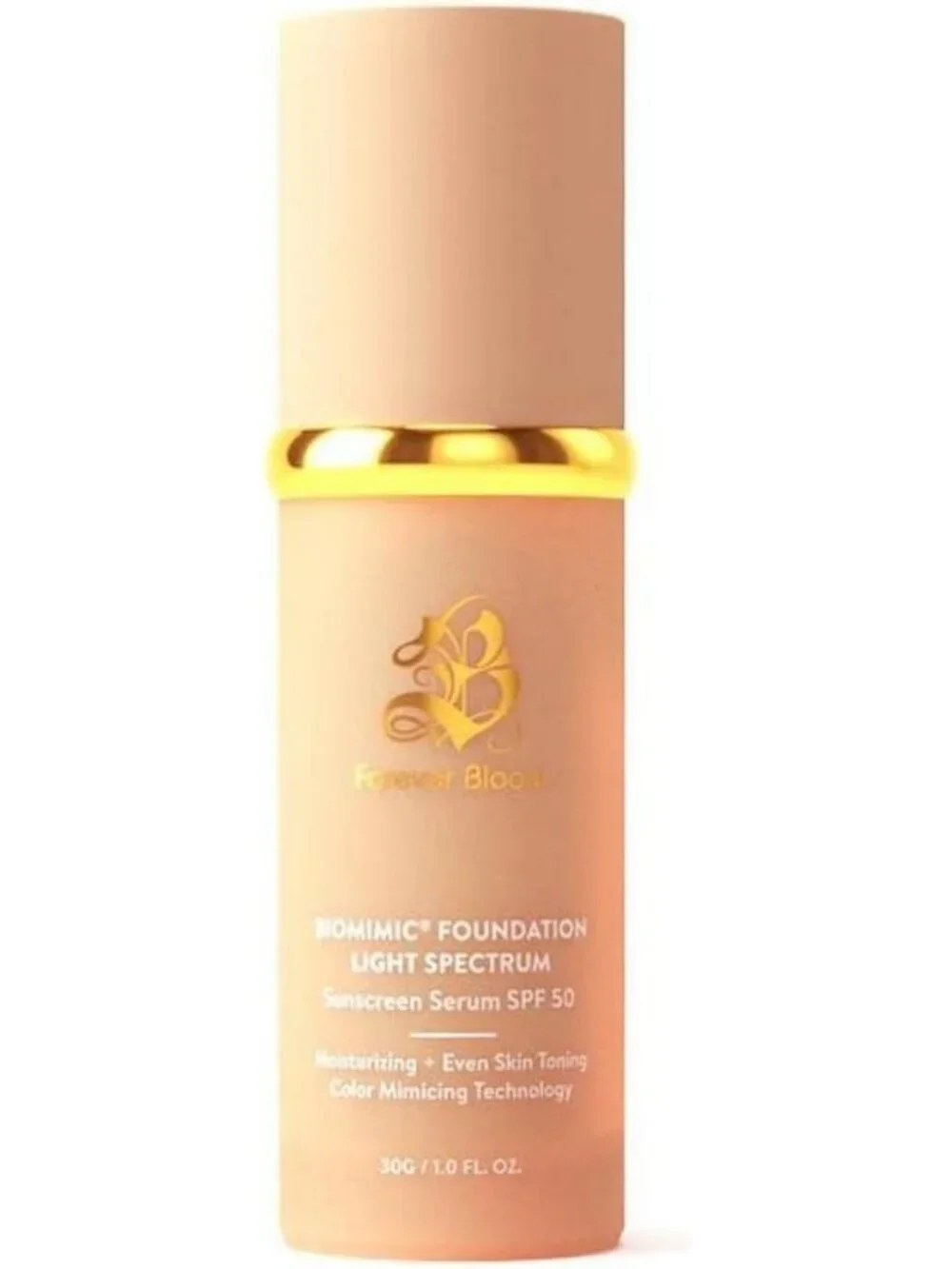 Lightweight Bio Mimic Foundation SPF 50 - Hydrating, Concealing, Anti-Aging for
